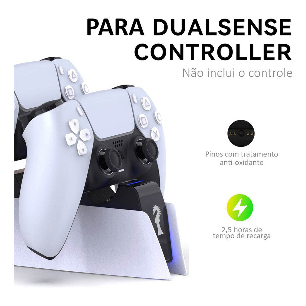 L - Tech Base Carregador Duplo Controle Dock Charge Controle Ps5